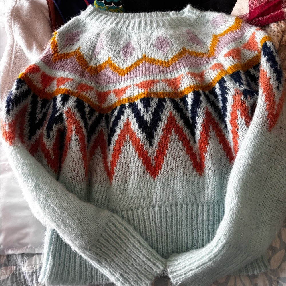 Colorful Patterned Women's Sweater